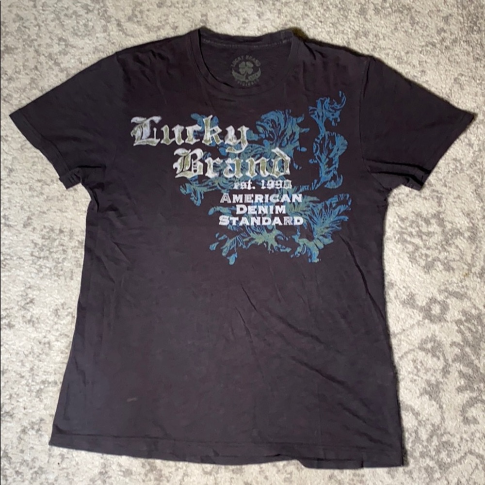 ⛔️LUCKY ⛔️BRAND Dark Gray  NWOT men Size M